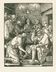 Christ lavant les pieds de Pierre, vers 1508-08 (gravure sur bois)