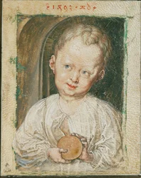 Enfant Jésus tenant l