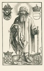 Saint Coloman en tant que pèlerin