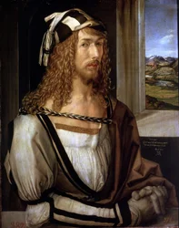 Autoportrait avec des gants