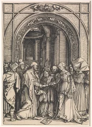 Les fiançailles de la Vierge de : La vie de la Vierge, vers 1504-05