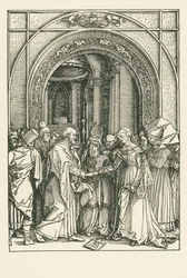 Le mariage de la Vierge, vers 1504 (gravure sur bois)