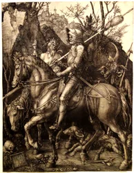 Durer - Le chevalier de la mort et le diable