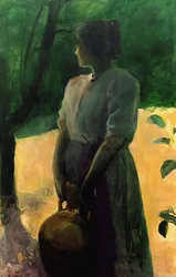 Femme avec une cruche