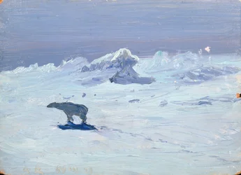 Un ours polaire chassant par une nuit de clair de lune, 1899