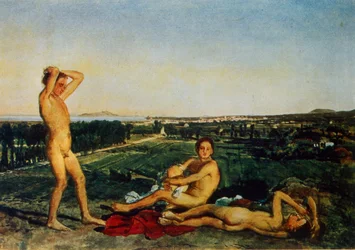 Sur le rivage de la baie de Naples