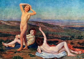 Garçons se prélassant au soleil, milieu du XIXe siècle, 1939