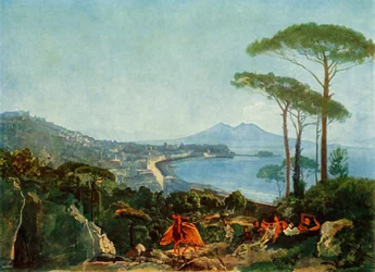 Vue de Naples depuis la route de Pozzuoli, années 1830, 1965