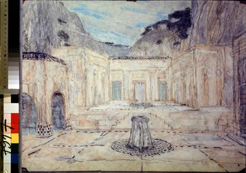 Projet de decor pour la tragedie Antigone d