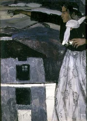 Femme en gris