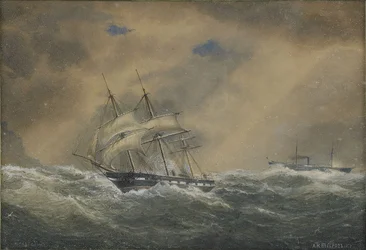 La frégate à vapeur Svetlana, 1878