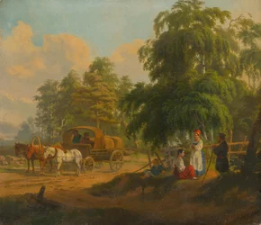 Paysage avec troïka russe, 1801