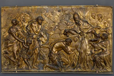 Le Pape Libère baptisant les néophytes