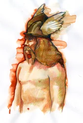 Portrait de Vercingétorix (72-46 av. J.-C.), chef arverne fédérateur des peuples gaulois