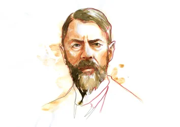 Portrait du sociologue allemand Max Weber (1864-1920) (Max Weber, sociologue, philosophe, juriste et économiste politique allemand)