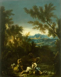 Paysage avec figures