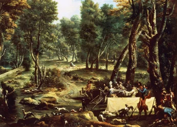 Partie de chasse au cerf