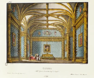 La chambre du Palais Royal Scénographie pour la représentation de 1828 de l