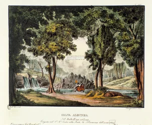 La forêt de la Sibylle Albunea Scénographie pour la représentation de l