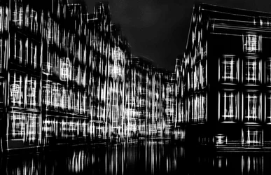 lumières dans la ville de nuit