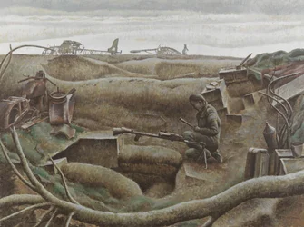 Saillant de Nimègue, décembre 1944 (huile sur toile)