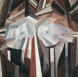 Tête cubiste, 1914-15