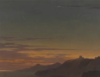 Fin de journée : coucher de soleil sur la côte