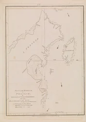 Plan du port de Praslin, fin du XVIIIe au début du XIXe siècle