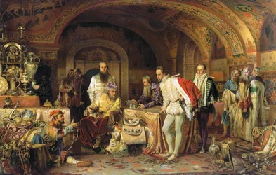 Ivan IV de Russie montre ses trésors à l