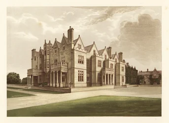 Acton Reynald Hall, Shropshire, Angleterre (gravure)