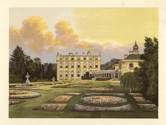 Maison et jardins de Ditchley, Oxfordshire, Angleterre