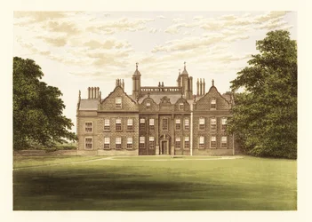 Willesley Hall, Leicestershire, Angleterre (gravure)