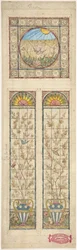 Conception pour un vitrail, 1866-92