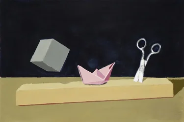 Cube flottant « Pink Boat »