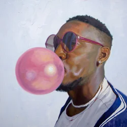 Portrait élégant « Bubblegum »