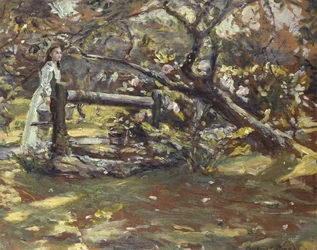 Dans le jardin, vers 1900