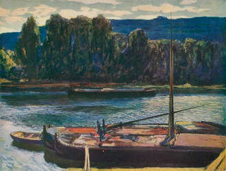 Soirée sur la Seine, vers 1910