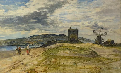 Château de Broughty, vers 1860