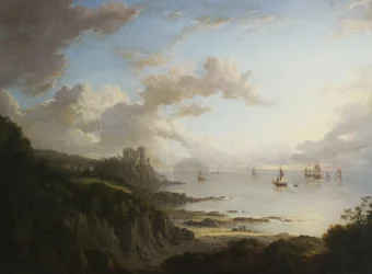 Château de Culzean du nord avec Ailsa Craig, c.1816