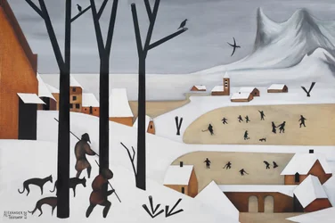 Les chasseurs au Village d