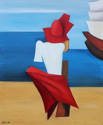 Red Hat au bord de la mer
