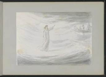 Christ marchant sur l