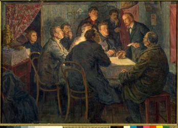 W.I.Lenin en tant que chef du cours marxiste à Saint-Pétersbourg
