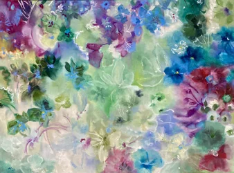 Fleurs de rêve dans le jardin