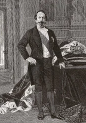 Portrait de Napoléon III, Empereur des Français - gravé d