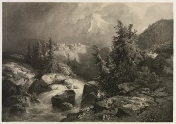 Tempête dans les Alpes