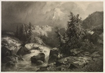 Tempête dans les Alpes