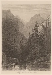 Vue prise dans les Alpes