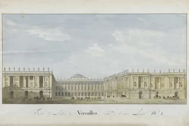 Projet de façade pour le Palais de Versailles côté entrée, 1811-1813