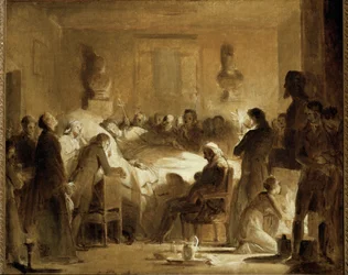Les derniers instants du duc de Berry (peinture sur toile)